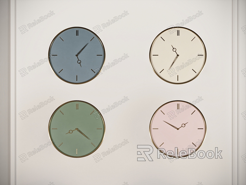 Wall clock decorative clock plate creative wall clock model