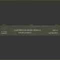 Green Military Style Wooden Crate With Vintage Labels And Metal Straps