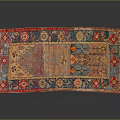 Traditional Multicolored Handmade Rug With Intricate Patterns And Floral Borders For Living Room Decor