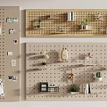 Modern hole board 3d model