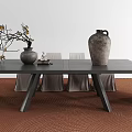 Table and Chair Combination 3d model