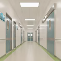 Modern Operating Room Interior With Surgical Lights Operating Table And Medical Equipment