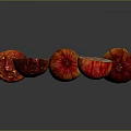 Fresh Whole And Sliced Figs With Red Yellow Color On Dark Background