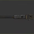 Rusty Vintage Metal Gun With Blue Gray Finish And Classic Design Details