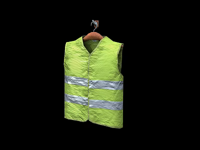 Modern reflective clothing 3d model