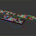 Mechanical Computer Keyboards With RGB And Blue Backlit Wired Design Features
