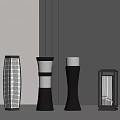 Modern Outdoor Lights With Sleek Cylindrical And Square Shapes For Garden Patio Decor
