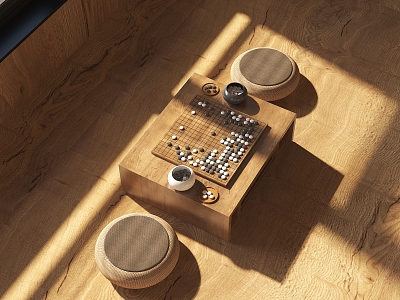 Modern Go Board 3d model