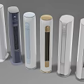Modern Tower Air Conditioner Fans With Different Colors And Sleek Designs 3d model