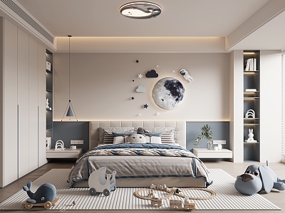 Modern Children's Room Boys Children's Room 3d model