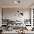 Modern Children's Room Boys Children's Room 3d model