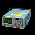 Portable Industrial Digital Oscilloscope With Green Waveform Display And Control Knobs