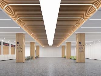 Modern Hospital Hall Hospital 3d model