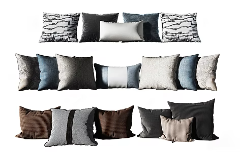 Modern pillow 3d model