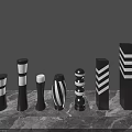 Modern Outdoor Lights With Various Stylish Designs And Black White Color