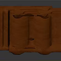Orange Clay Architectural Long Strip Roof Tile With Grooved Surface Design