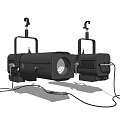 Black Hanging Downlights And Spotlights With Brackets And Cables Modern Design