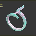 Silver Fashion Ring With Diamond Inlaid Unique Design For Women Accessories