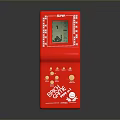 Red SKL Ergometer Fitness Equipment With Digital Screen And Yellow Buttons