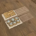 Bread display rack 3d model
