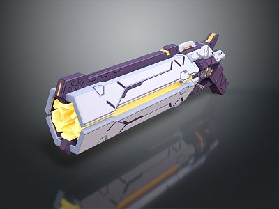 Modern Sci-Fi Gun Sci-Fi Pistol Game Pistol Sci-Fi Guns 3d model