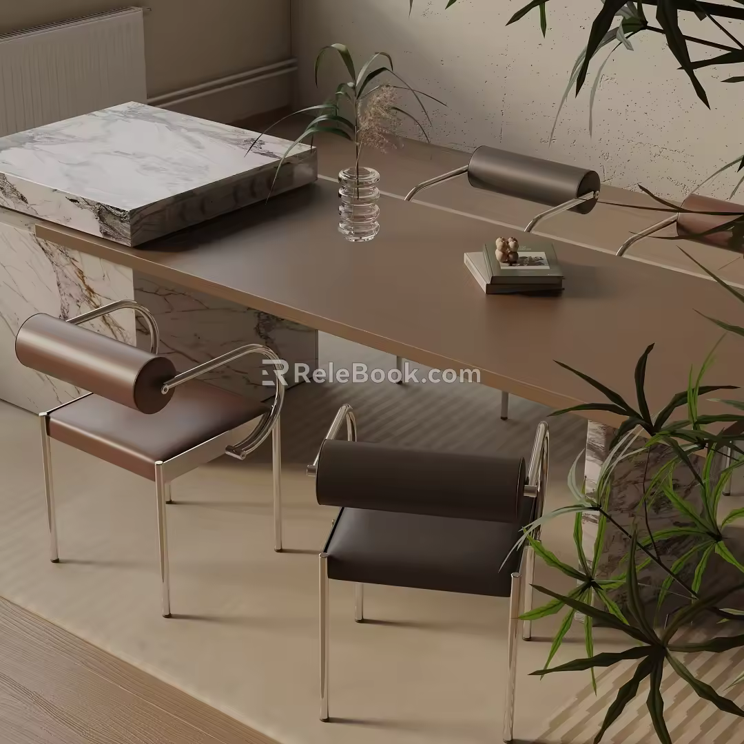 Modern table combination 3d model