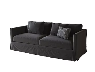 Modern double sofa 3d model