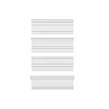 White Decorative Cornice Molding Components With Various Architectural Styles