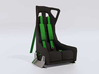 Racing car seat 3d model