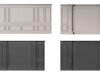 European background wall 3d model
