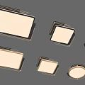 Modern Ceiling Lamp Metal Ceiling Lamp 3d model