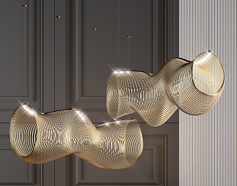 Light Luxury Chandelier 3d model