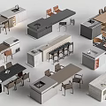 Different Styles Of Modern Bar Counter Designs With Various Materials And Chairs