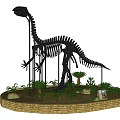 Fossil Dinosaur Bones 3d model
