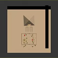 Detailed Desert Architectural Model With Courtyard Plants Sandy Terrain And Pyramids