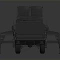 Modern Military Tank With Heavy Armor Powerful Cannon And Tracks System