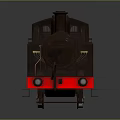 Vintage Steam Train Model With Dark Brown Exterior Red Accents And Classic Wheels