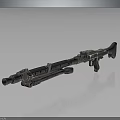 Tactical Sniper Rifle With Metallic Barrel Detailed Stock And Heavy Duty Structure Design