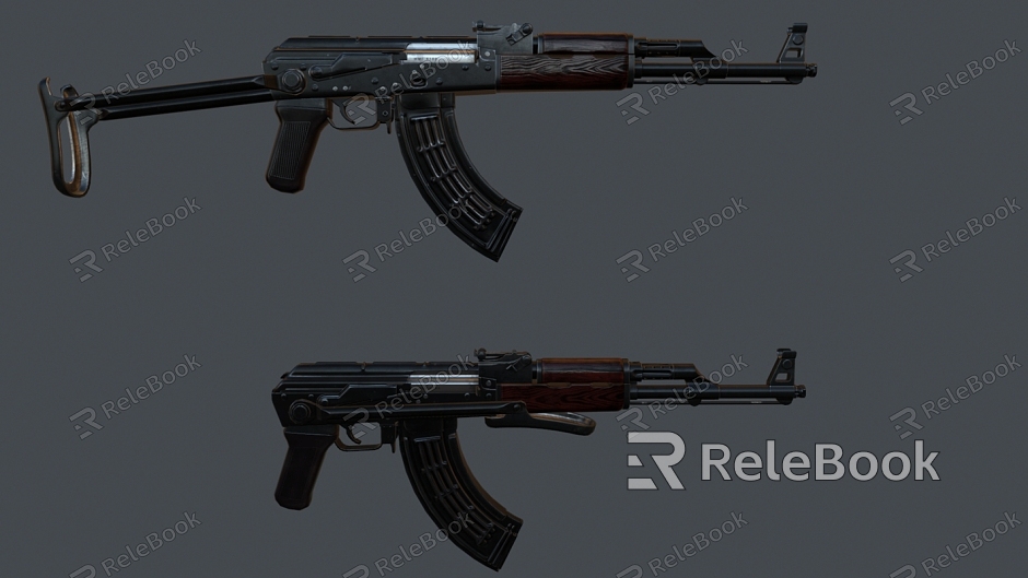 AK Rifle Submachine Gun model