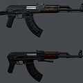 AK Rifle Submachine Gun 3d model