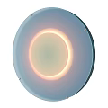 Sleek Modern Round Wall Light With Soft Glowing Ring Design For Home Interior 3d model