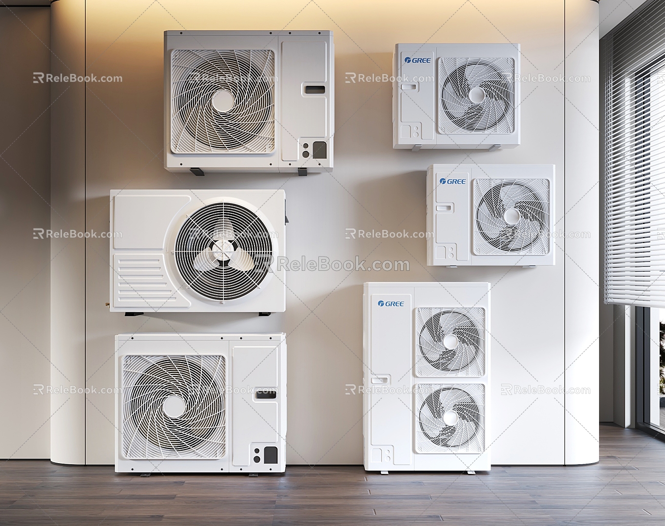 Air conditioning external unit combination model