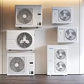 Air conditioning external unit combination 3d model