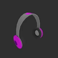Wireless Over Ear Headphones With Gray Pink Comfortable Design For Audio