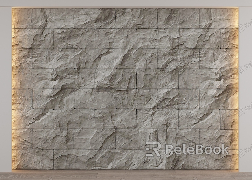 rubble background wall model