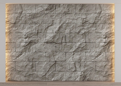 rubble background wall 3d model