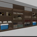 Wooden Display Shelves with Multiple Compartments Organized Storage Bins Books and Towels Modern Home Organization