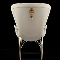 Elegant Tufted Velvet Accent Chair With High Back And Chrome Metal Legs