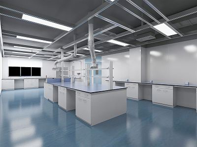 Modern Laboratory Water Quality Testing Laboratory Food Physics and Chemistry Room School Chemistry Laboratory Experimental Classroom Learning Experimental Teaching Research Room Technology Identification Room 3d model