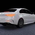 White Luxury Sedan with Sleek Body Lines Modern Front Grille and Black Alloy Wheels